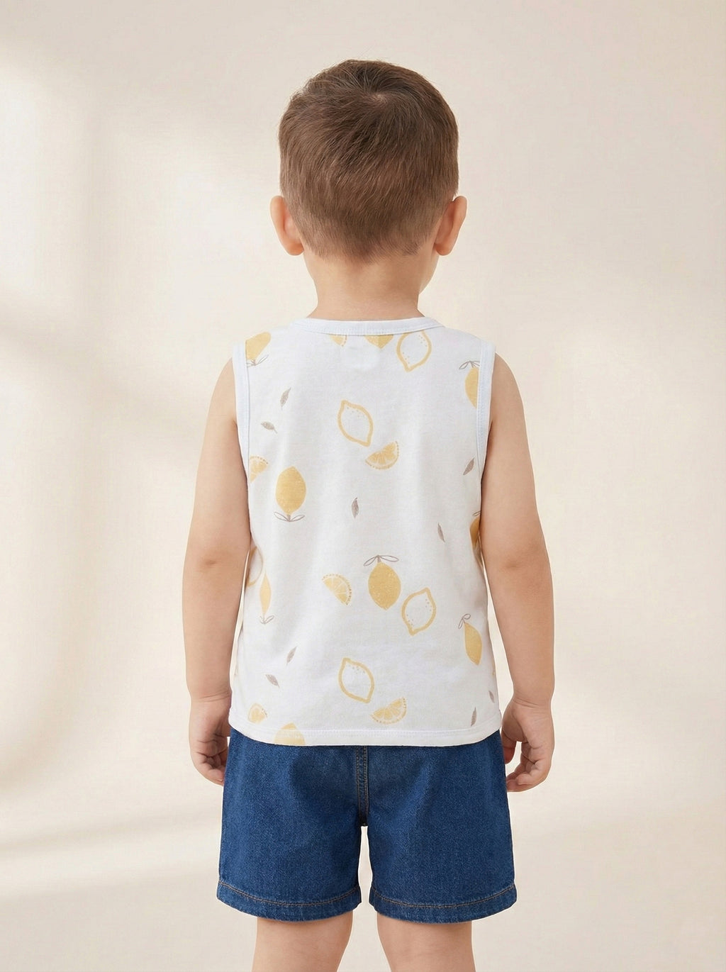 Vats Lil Luxe Cotton Printed Sleeveless Baby T-Shirt
