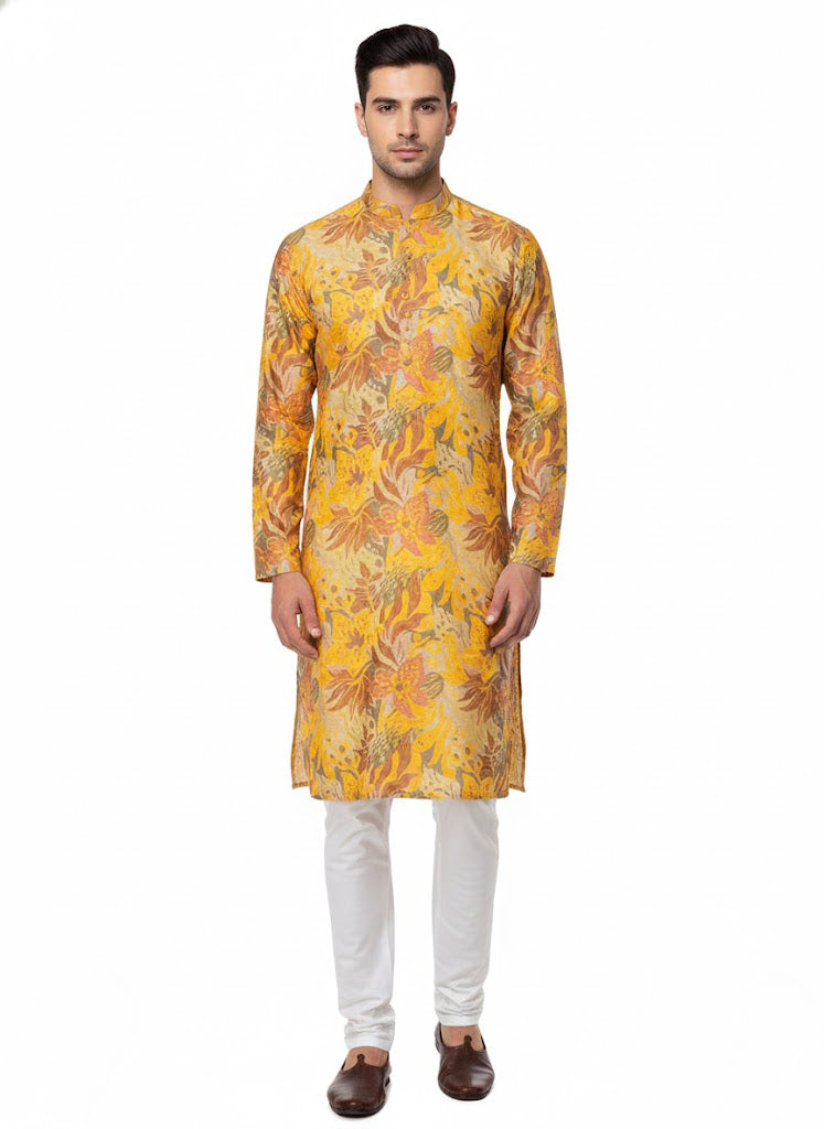 Soul Armor Mens Nature Inspired Ethnic Kurta Set