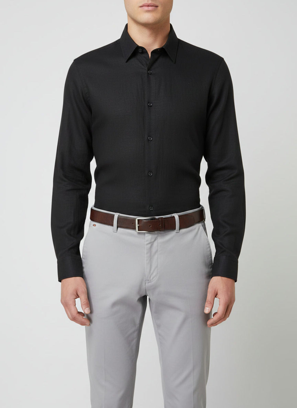 Soul Armor Solid Classic Casual  Full Sleeve Shirt