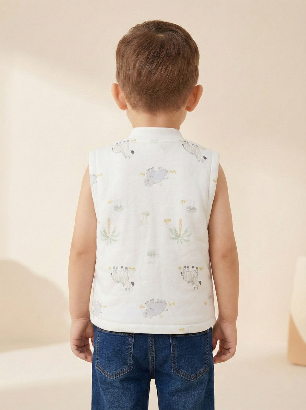 Vats Lil Luxe Unisex Baby Soft Padded Sleeveless Jacket