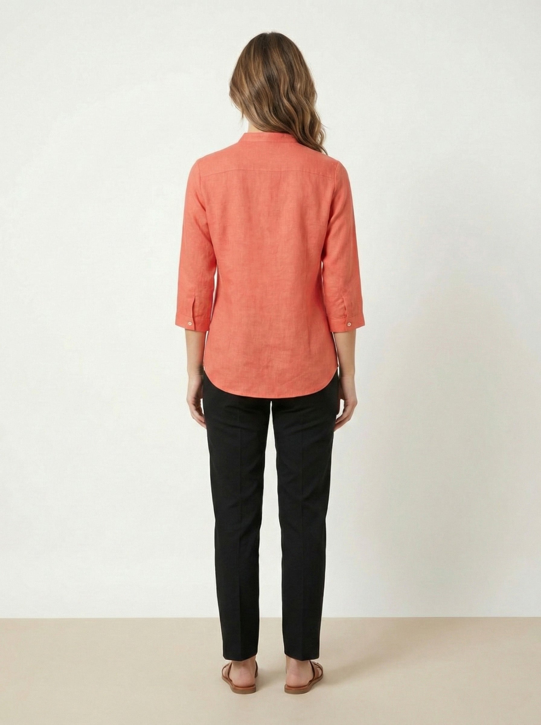 Soul Armor Ladies Solid Shirt with Classic Button Placket and Full Sleeves