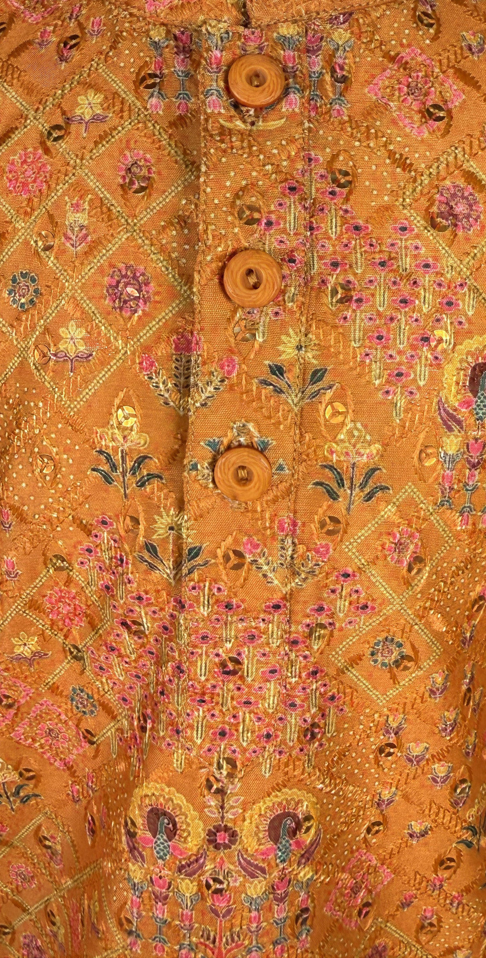 Elevate Royal Amber Kurta with White Pajama