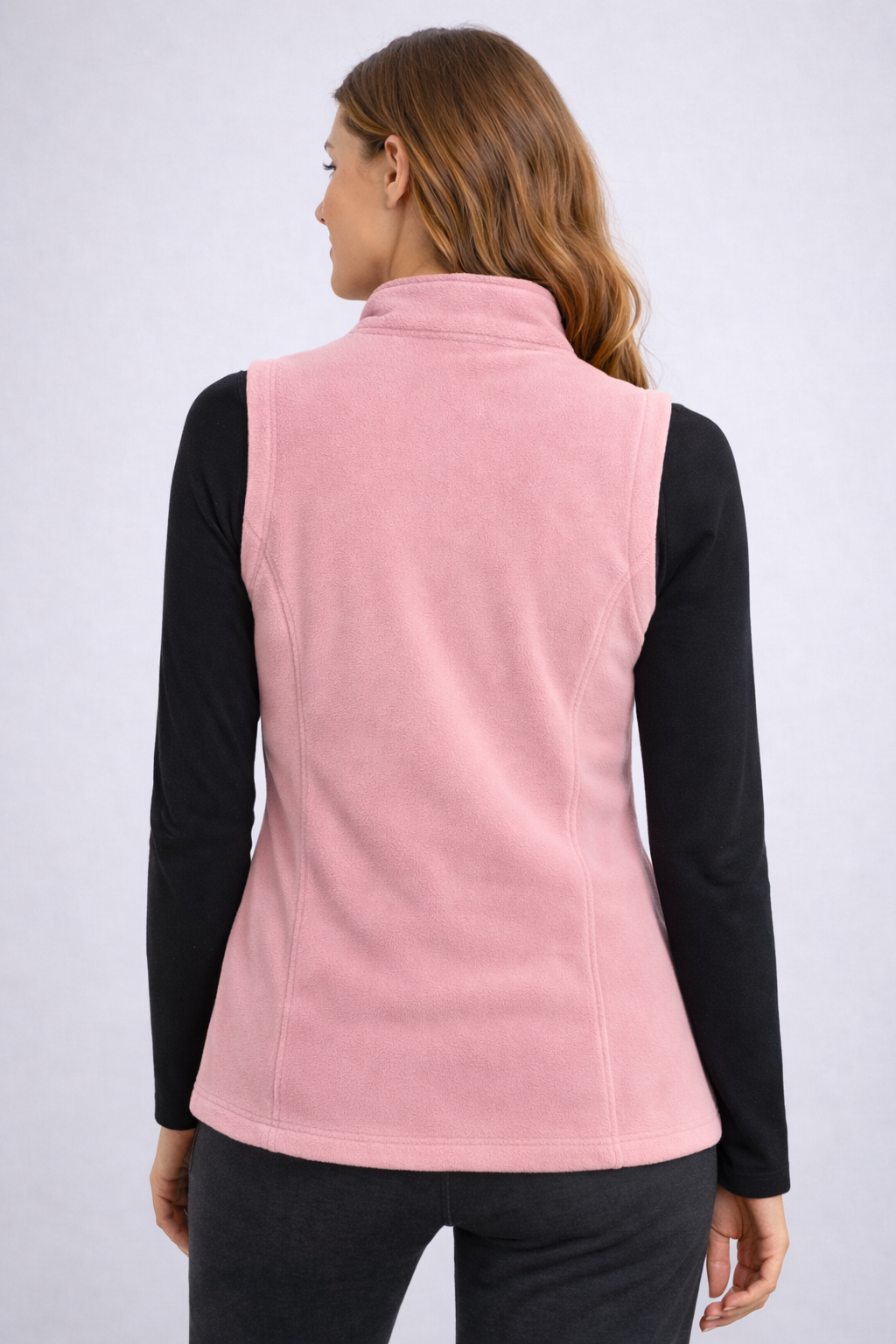 Soul Armor Solid Warm Fleece Sleeveless Womens Winter Jacket