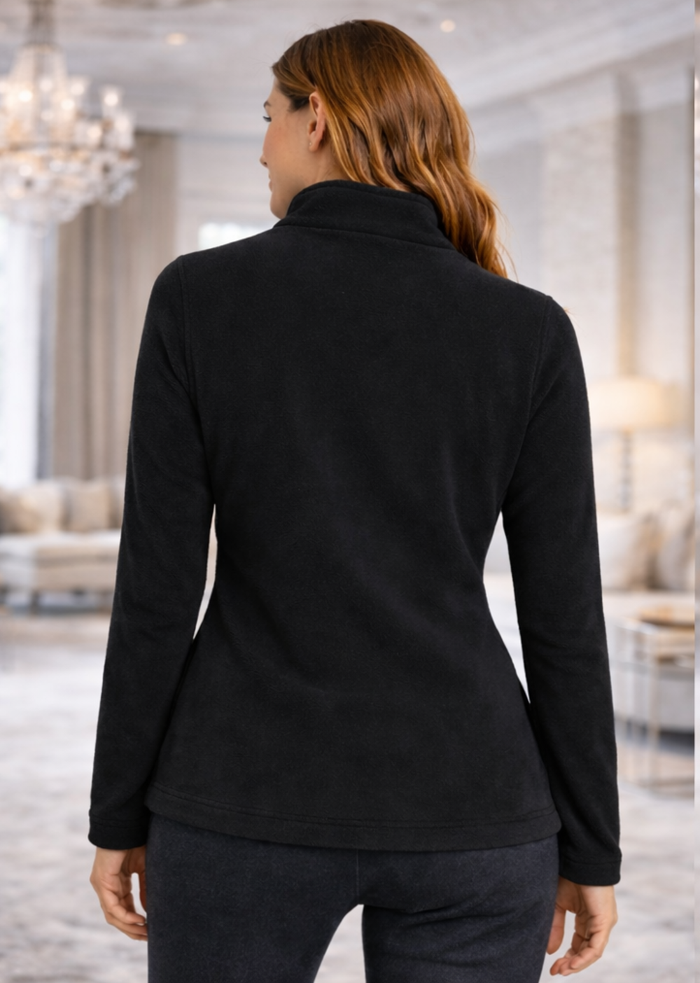 Soul Armor Solid Full Zip Fleece Winter Womens Jacket