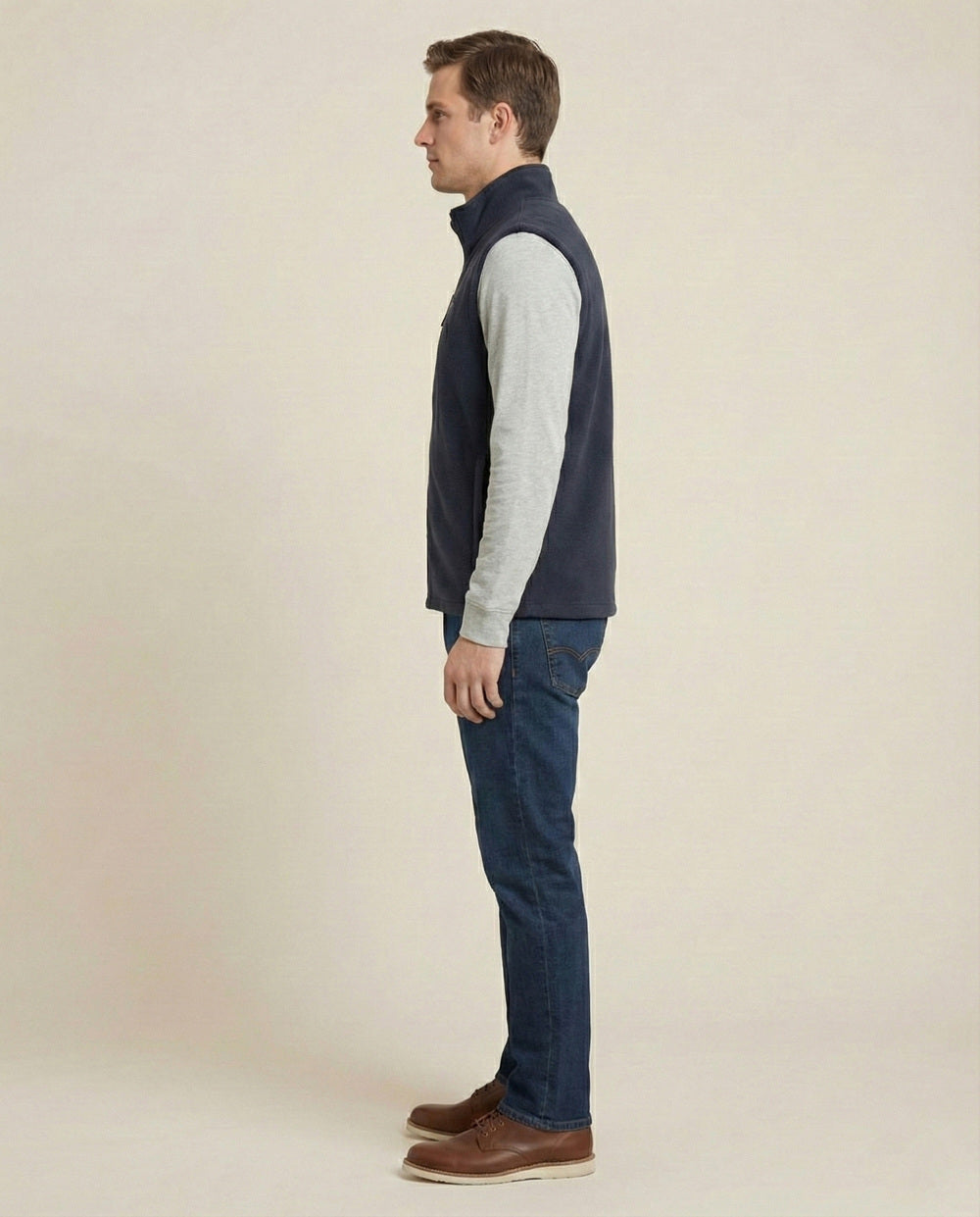 Soul Armor Mens  Polar Fleece Zip-Up Sleeveless Jacket