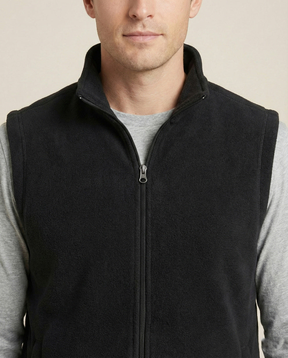 Soul Armor Mens  Polar Fleece Zip-Up Sleeveless Jacket