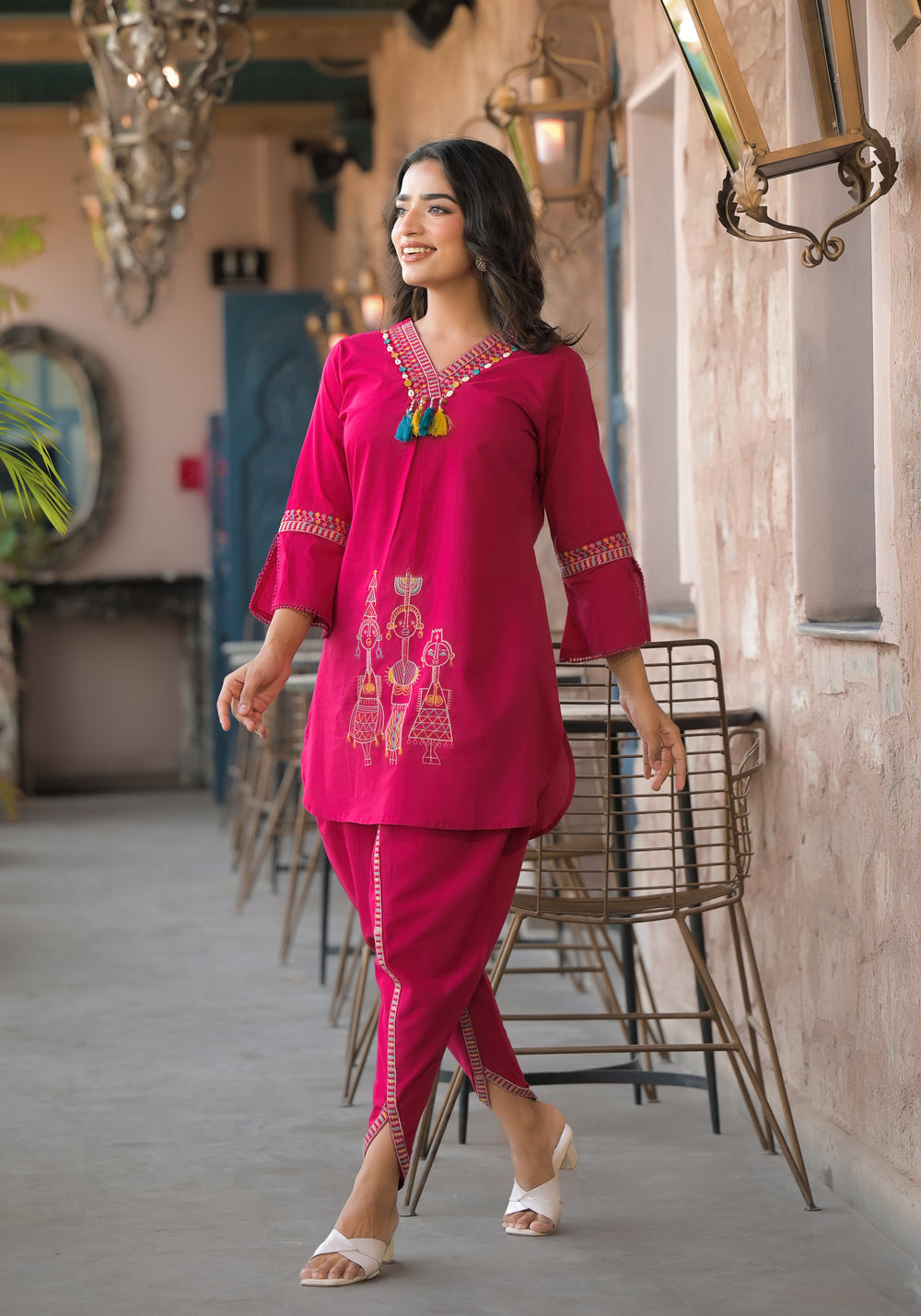 Soul Armor Tribal Embroidered Kurta Pant Set