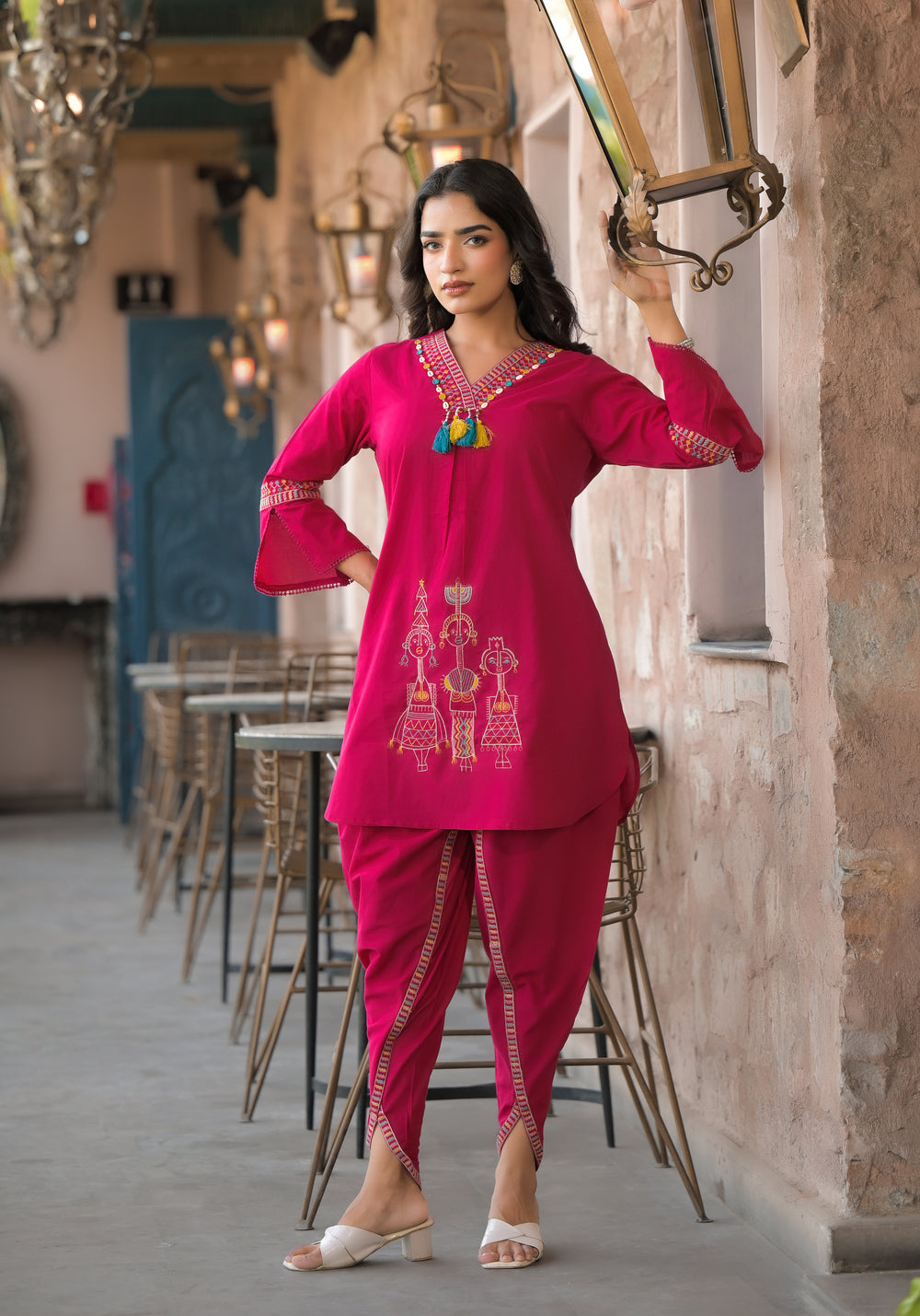 Soul Armor Tribal Embroidered Kurta Pant Set