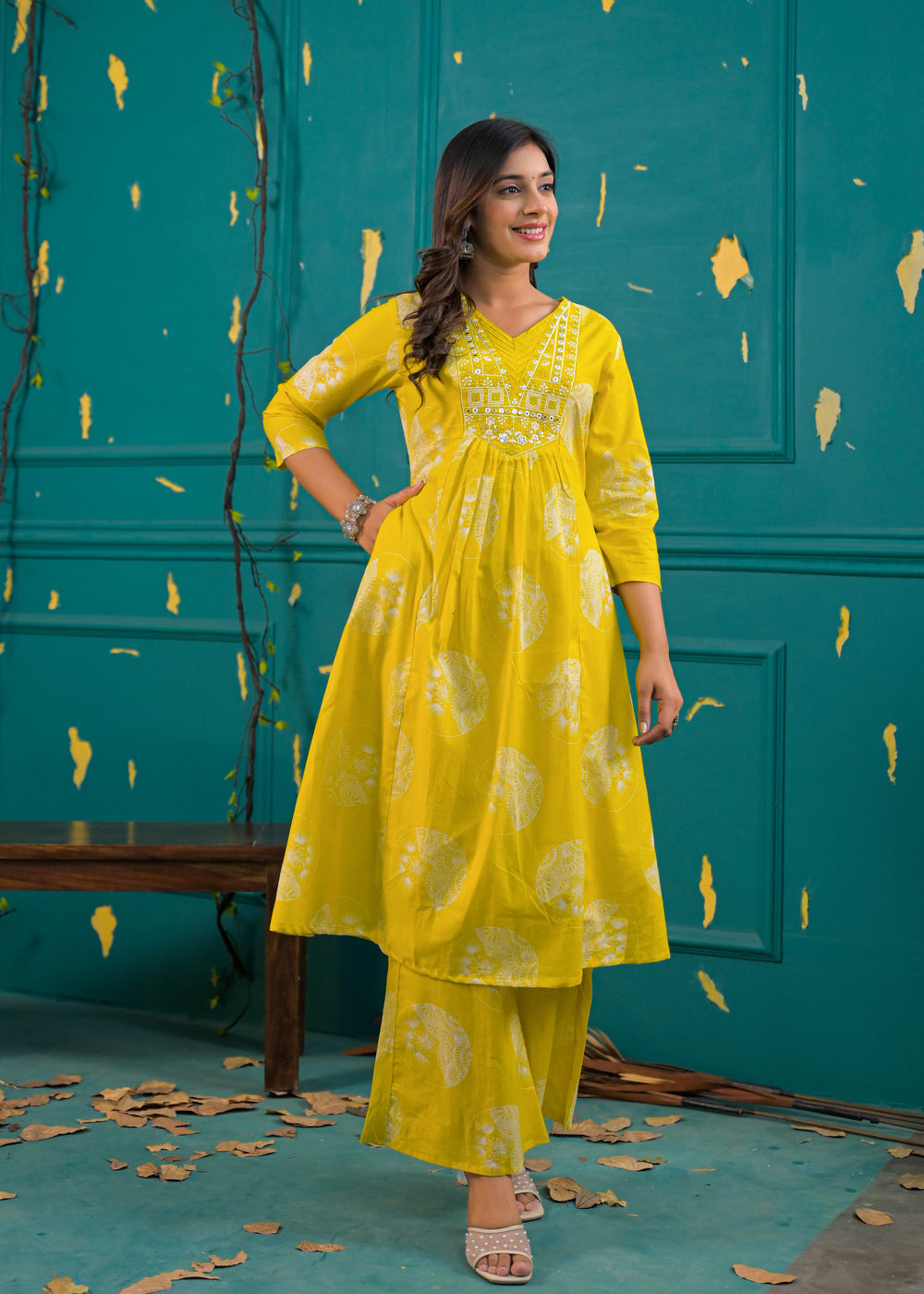 Soul Armor A-Line Printed Kurta Set