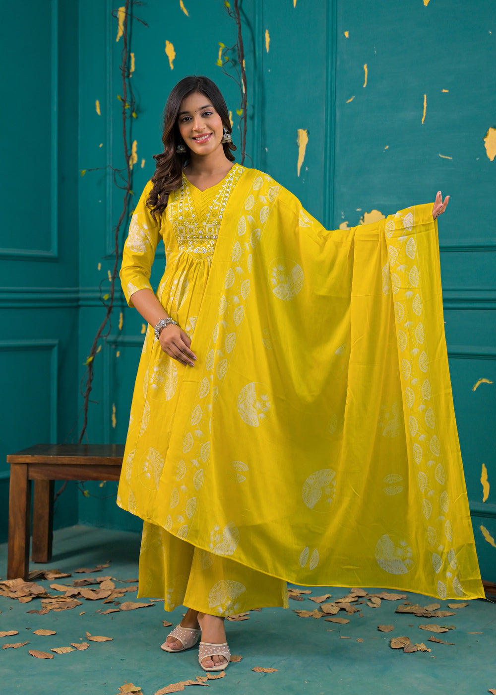 Soul Armor A-Line Printed Kurta Set