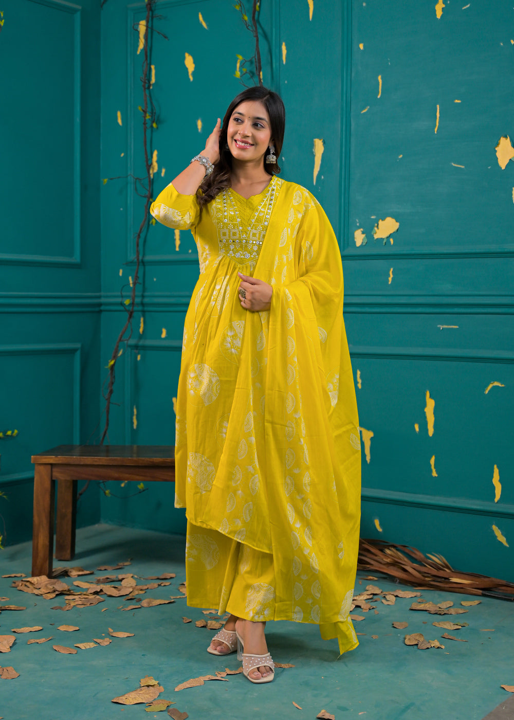 Soul Armor A-Line Printed Kurta Set