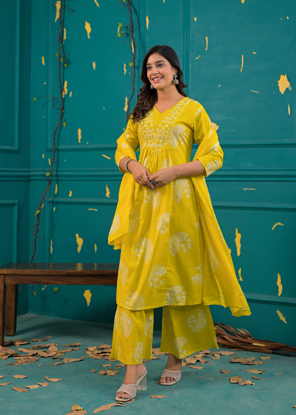 Soul Armor A-Line Printed Kurta Set