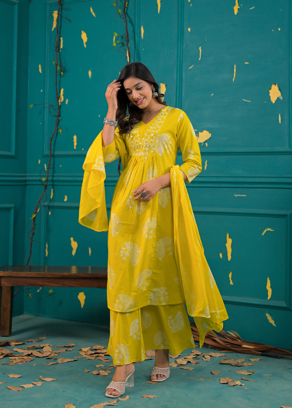Soul Armor A-Line Printed Kurta Set