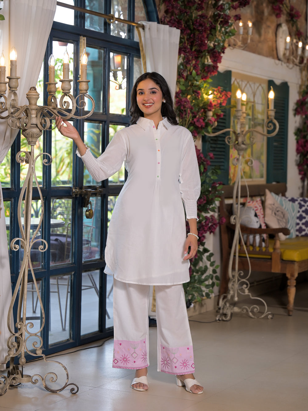 Soul Armor Straight Kurta Set with Printed Jacket