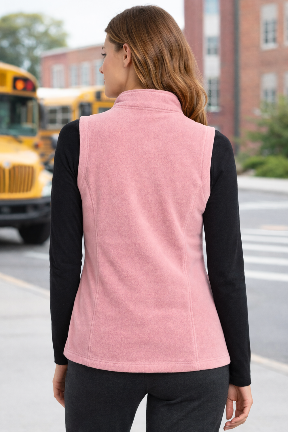 Soul Armor Solid Warm Fleece Sleeveless Womens Winter Jacket
