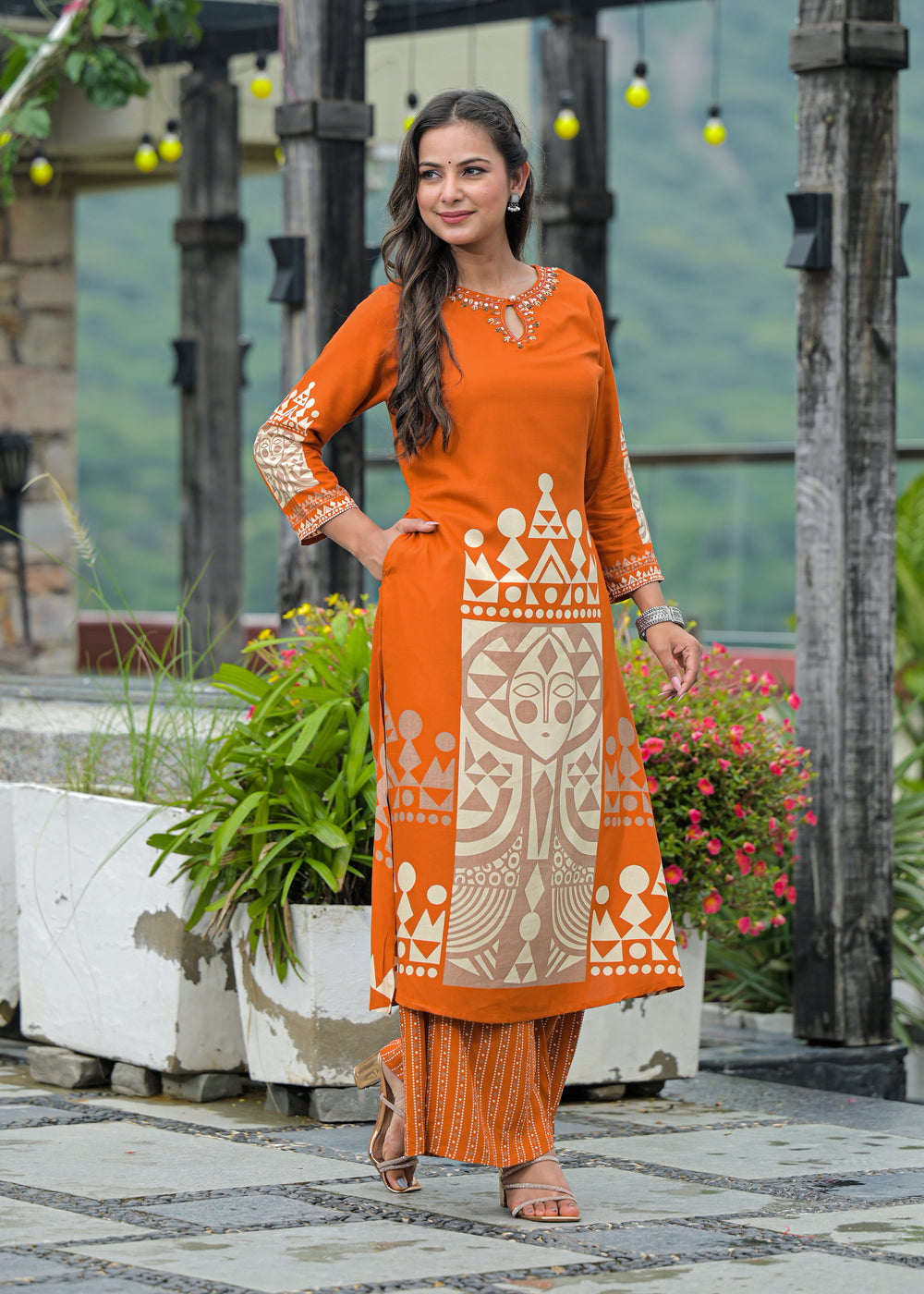 Soul Armor Tribal Printed Kurta Pant Set