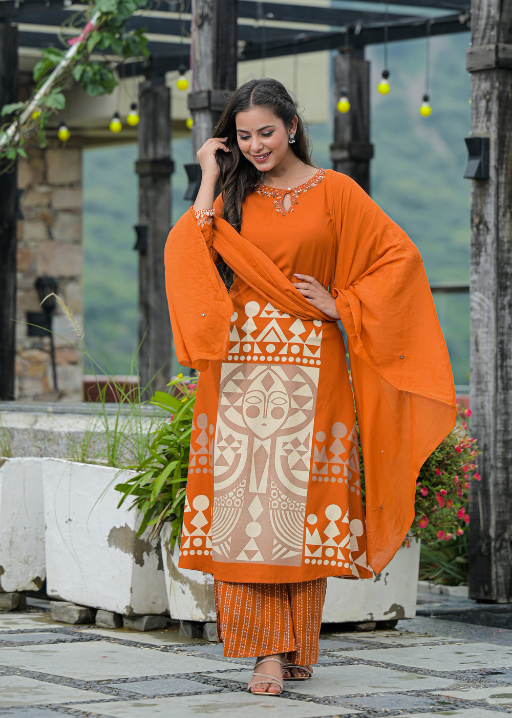 Soul Armor Tribal Printed Kurta Pant Set