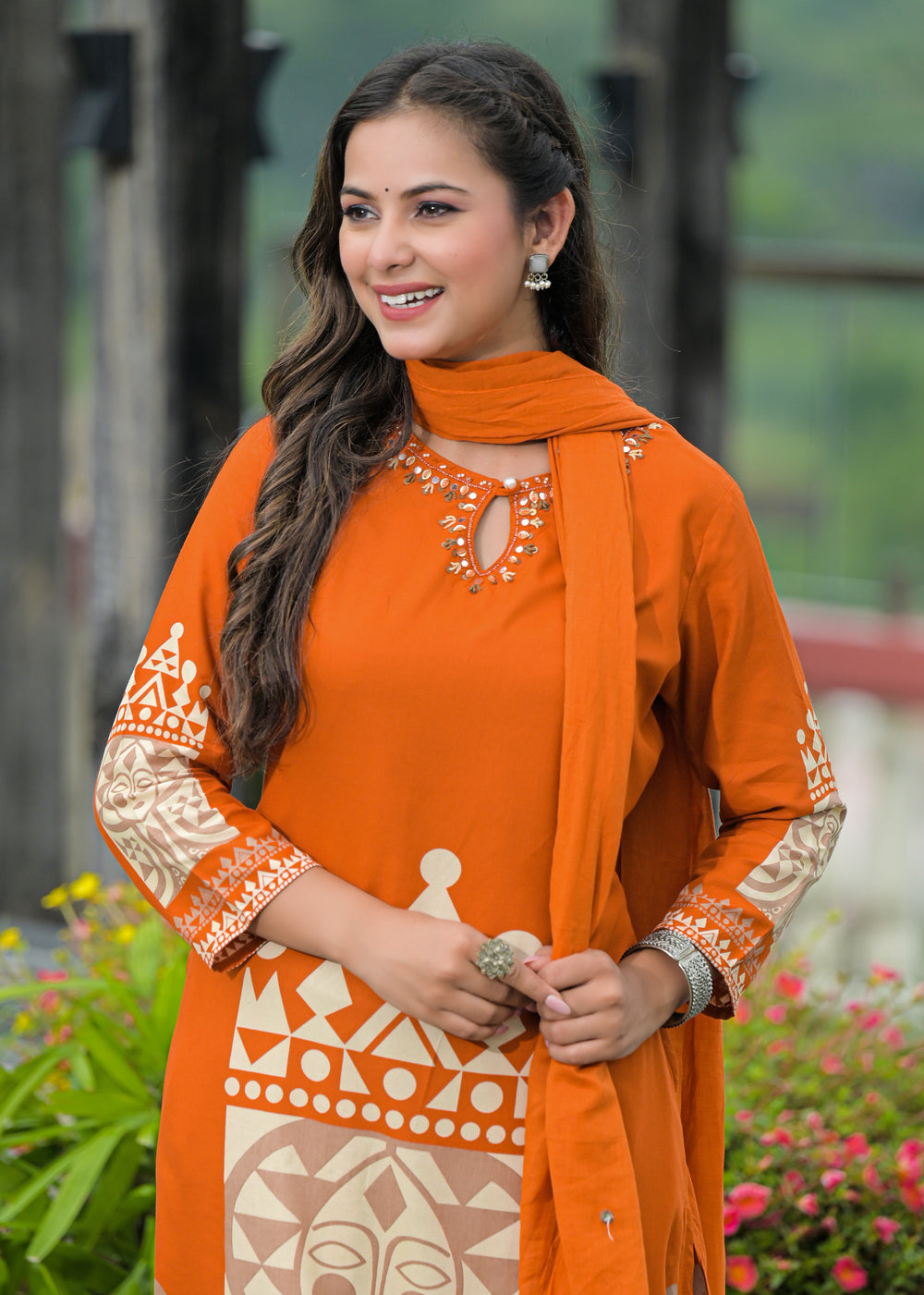 Soul Armor Tribal Printed Kurta Pant Set
