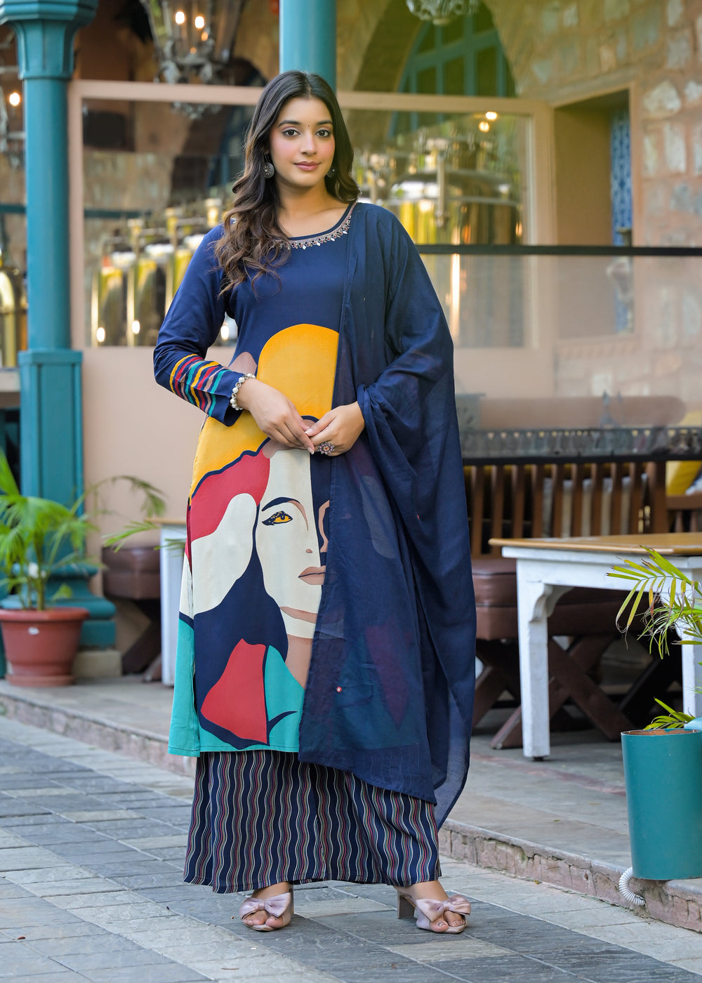 Soul Armor Tribal Printed Kurta Set