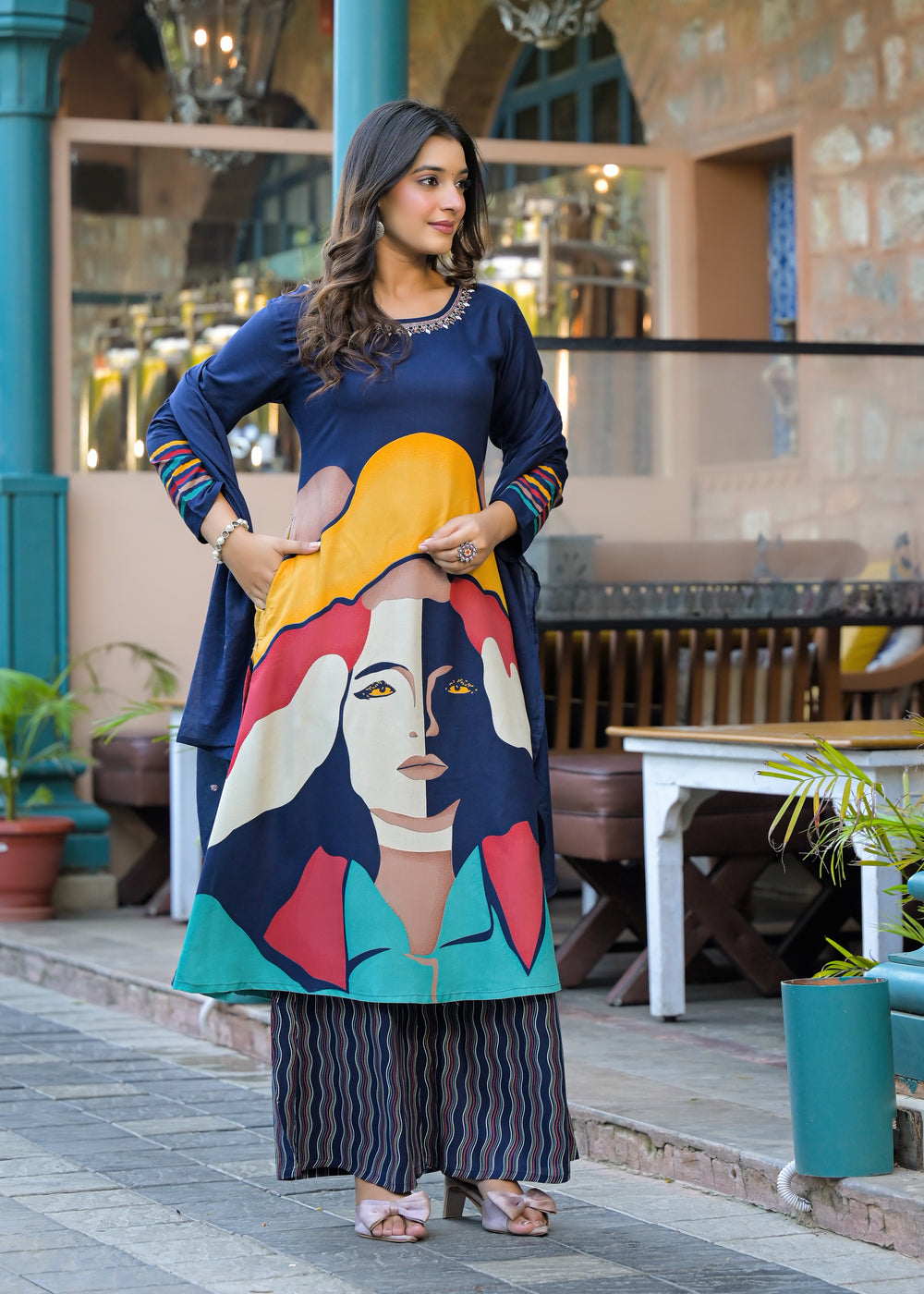 Soul Armor Tribal Printed Kurta Set