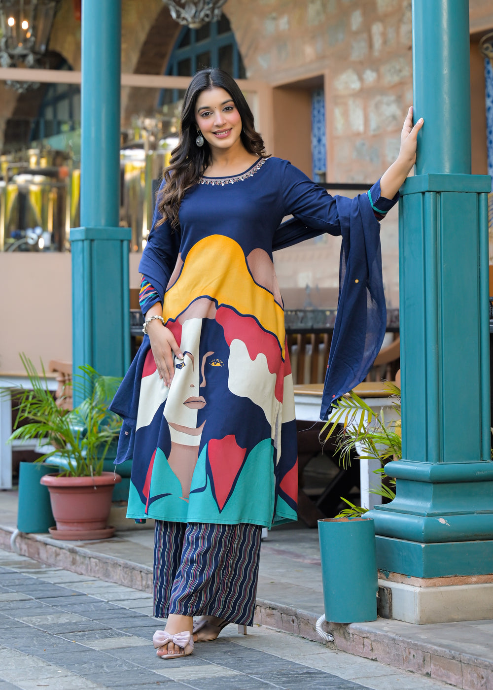 Soul Armor Tribal Printed Kurta Set