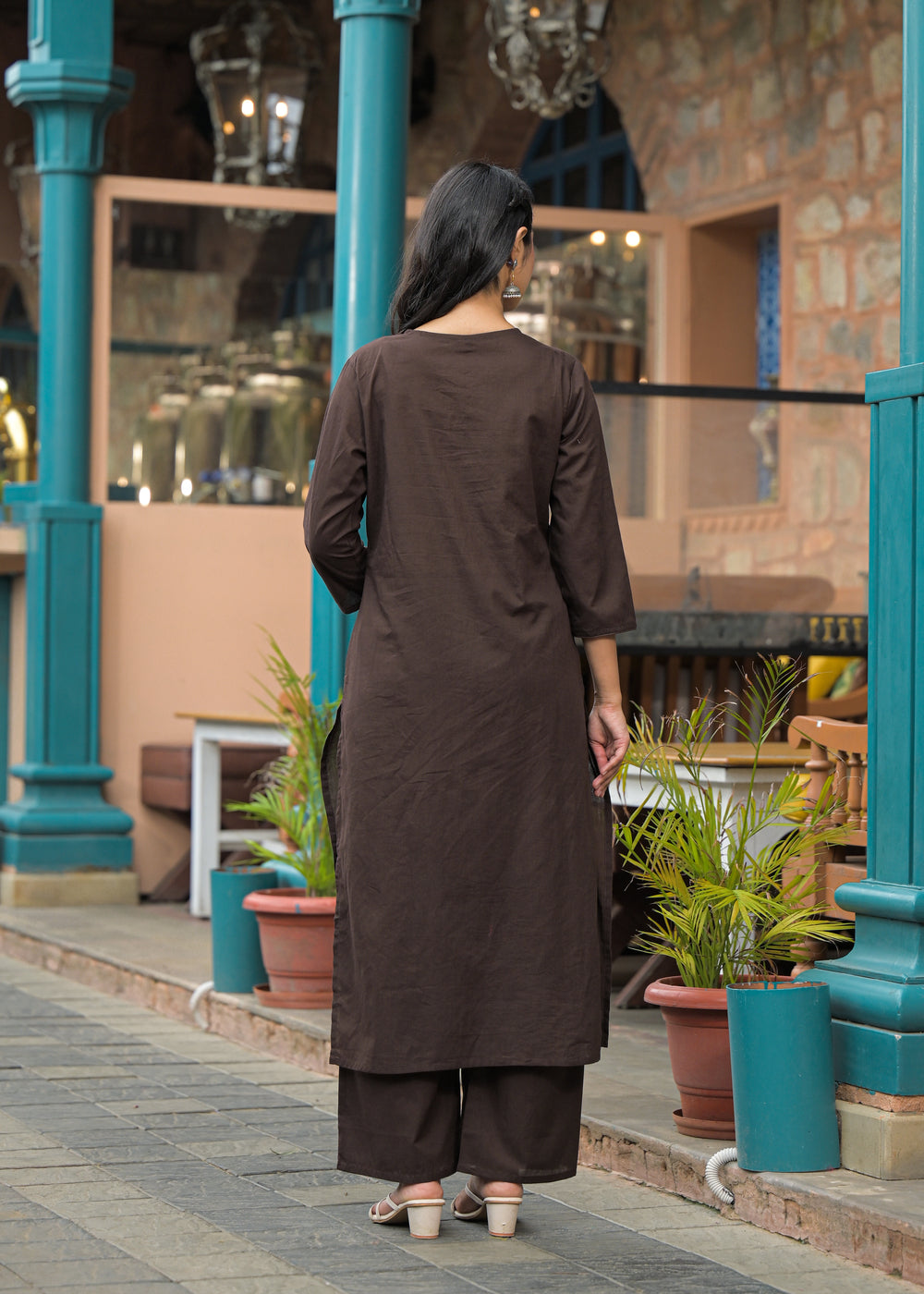 Soul Armor Straight Embroidered Kurta Set