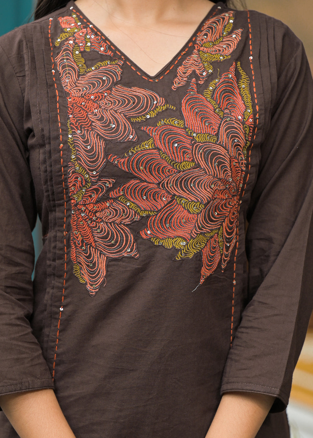Soul Armor Straight Embroidered Kurta Set