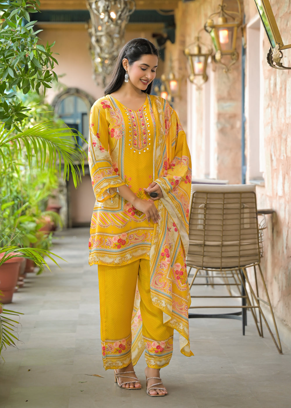 Soul Armor Elegant Printed Kurta Set