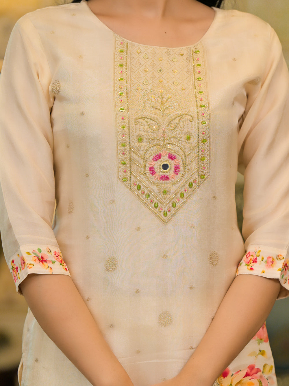 Soul Armor Luxury Floral Printed Kurta Set