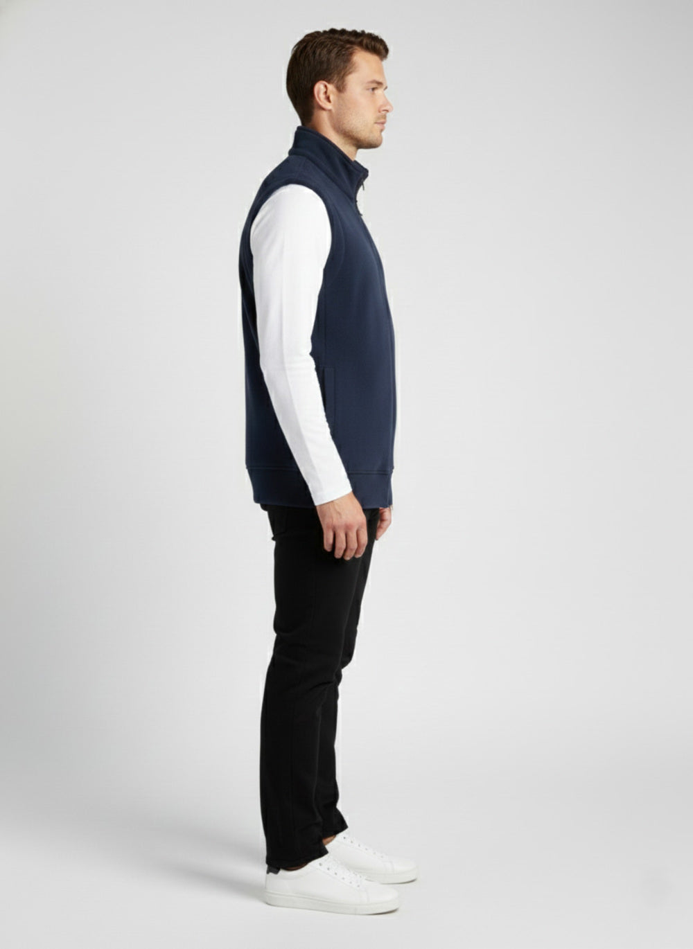 Soul Armor Mens  Polar Fleece Zip-Up Sleeveless Jacket