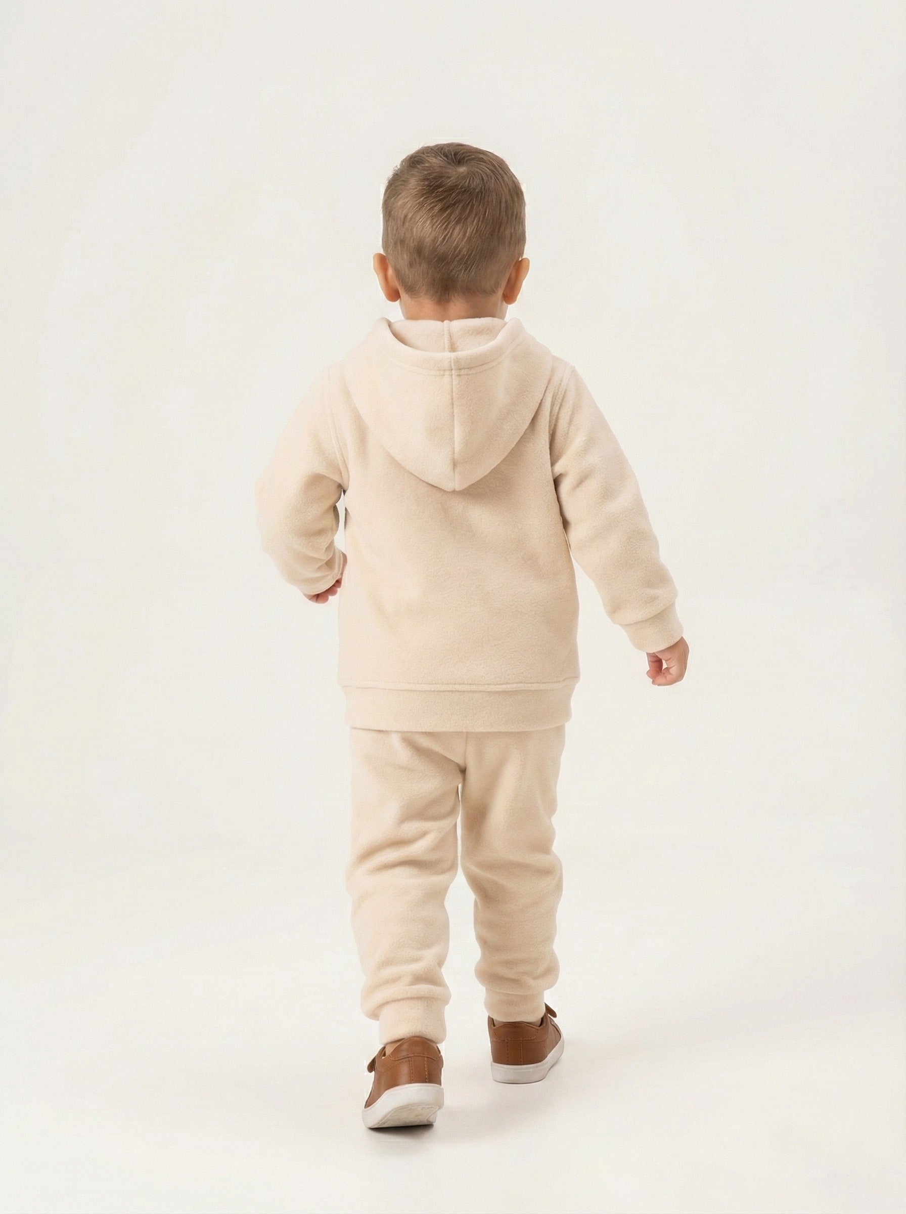 Vats Lil Luxe Boys Hooded Zip-Up Jacket with Track Pant Co-Ord Set