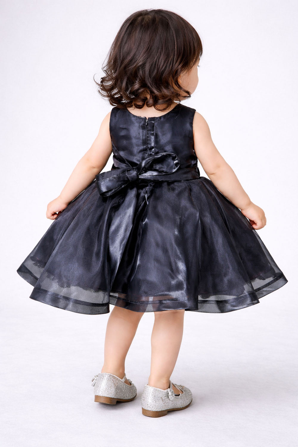 Katibi Luxury Black Occasion frock for Little Girls.