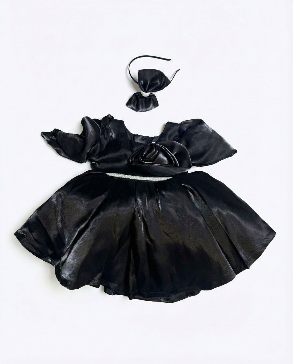 Katibi Luxury Black Occasion frock for Little Girls.