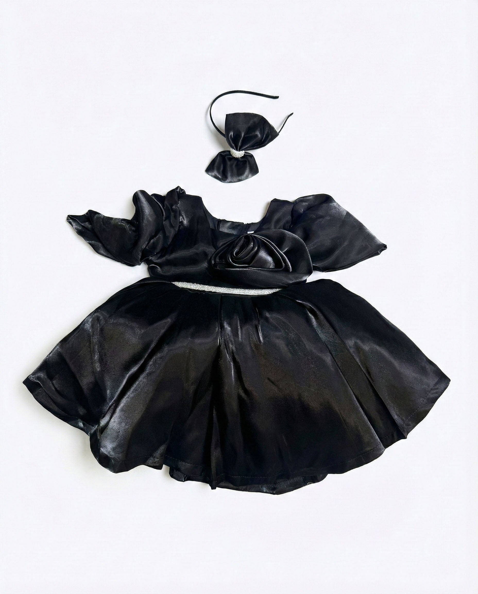 Katibi Luxury Black Occasion frock for Little Girls.