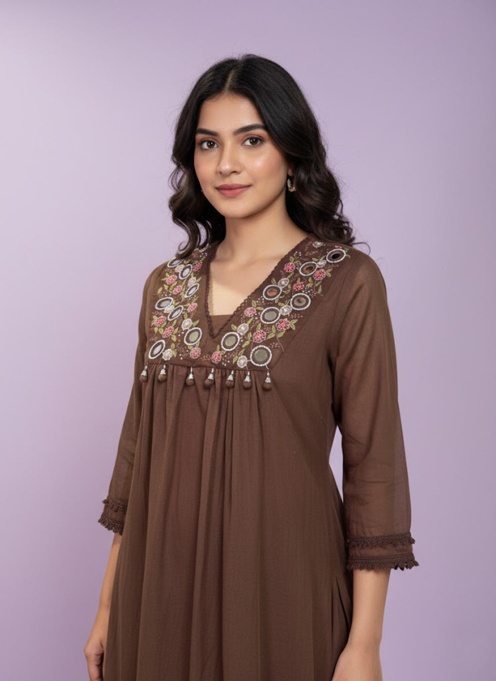 Soul Armor Elegant Embroidered Yoke Kurta Pant & Dupatta Set