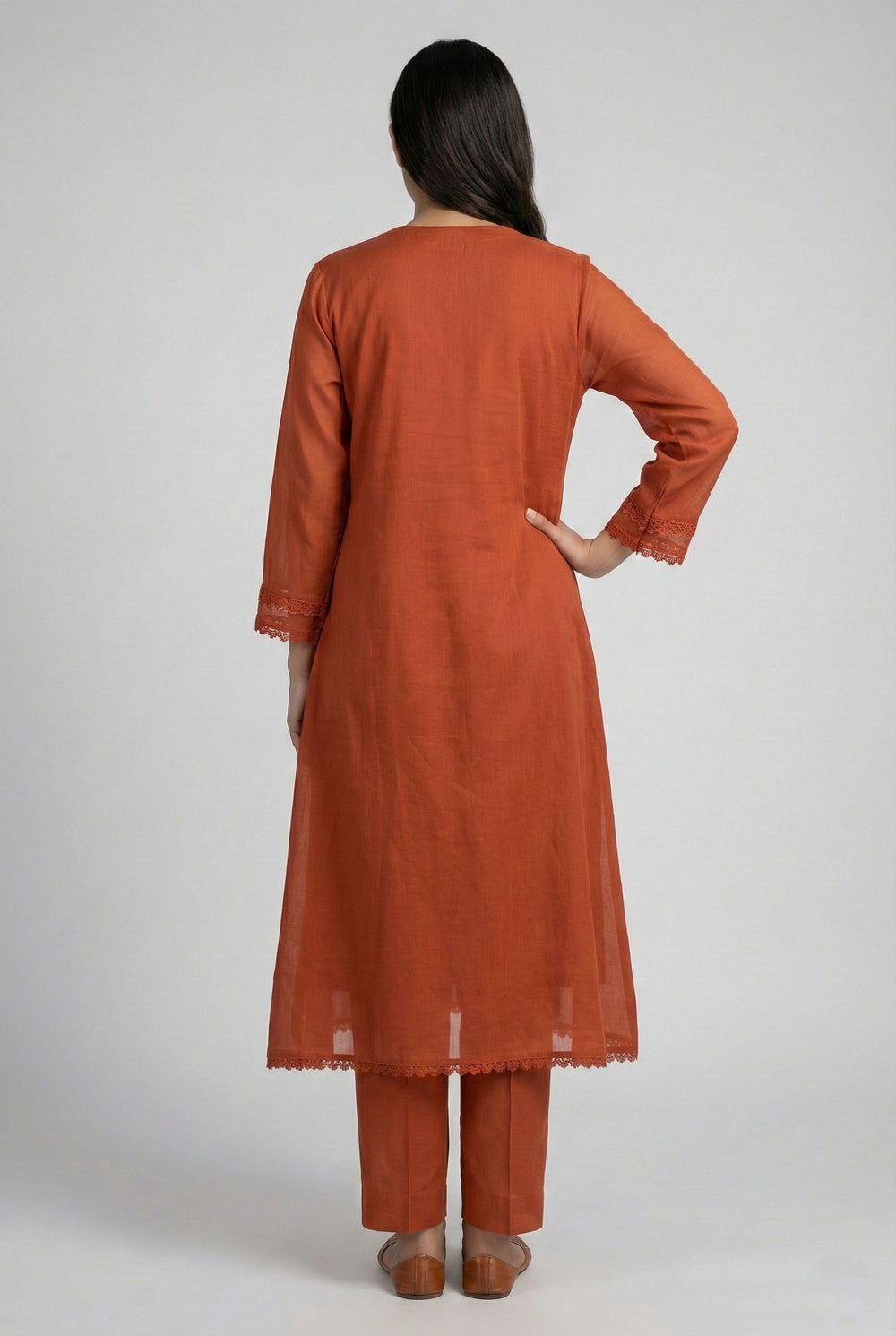 Soul Armor Elegant Embroidered Yoke Kurta Pant & Dupatta Set