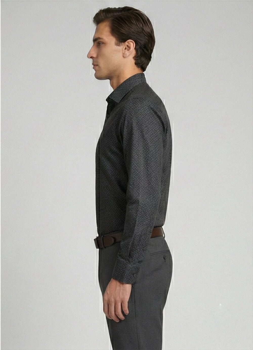 Soul Armor Micro Print Casual Full Sleeve Shirt