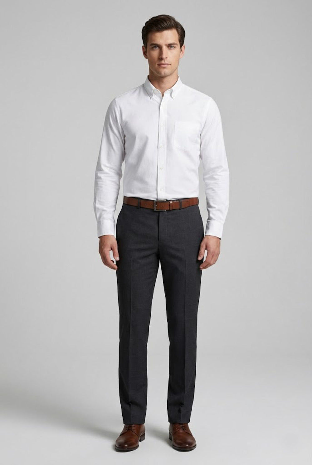 Soul Armor Classic Solid Textured Full Sleeve Shirt