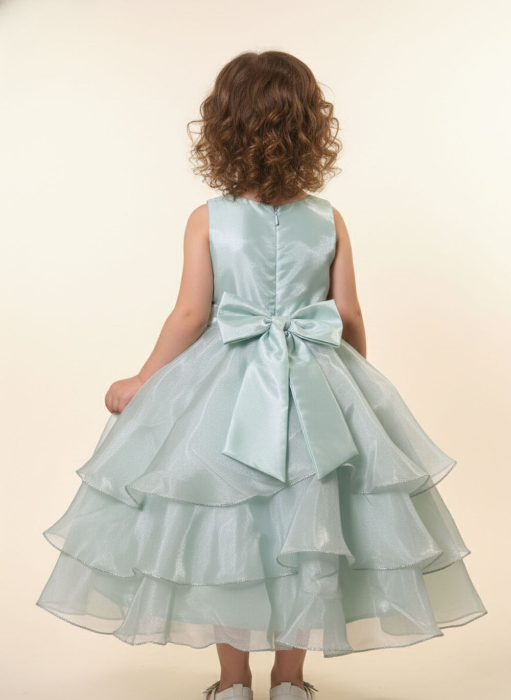 Katibi Kids Floral green gown.
