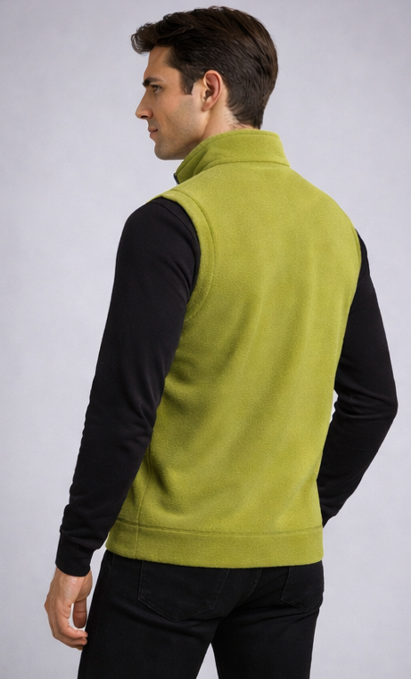 Soul Armor Mens Solid High Neck Sleeveless Outerwear Jacket