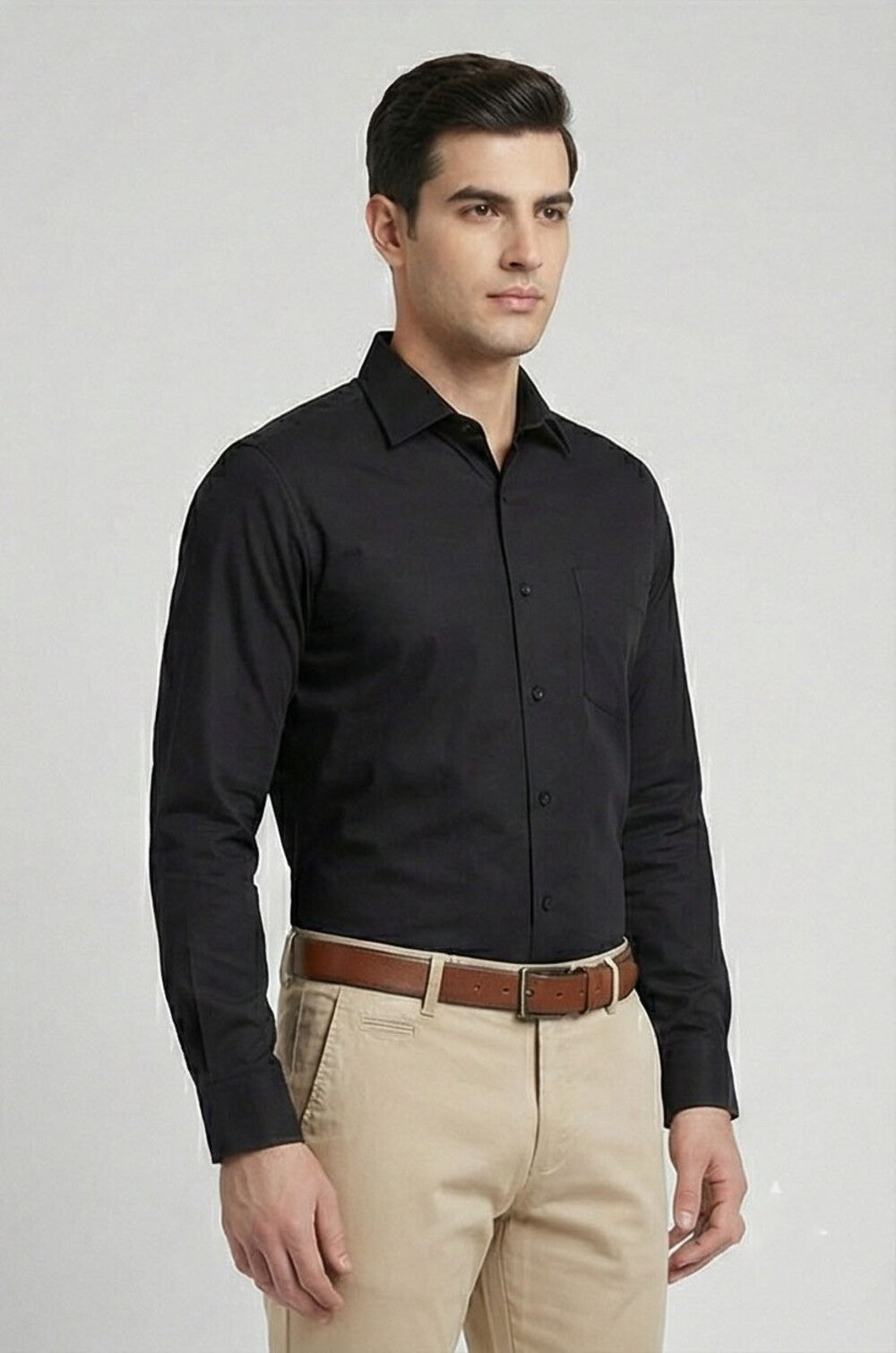 Soul Armor Solid Formal Full Sleeve Shirt