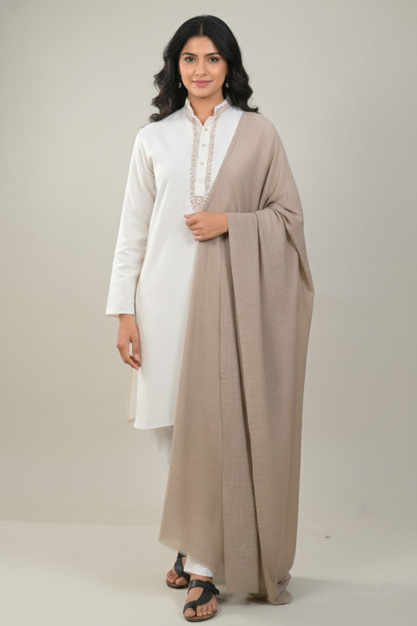 Elevate Classic Plain Woolen Shawl