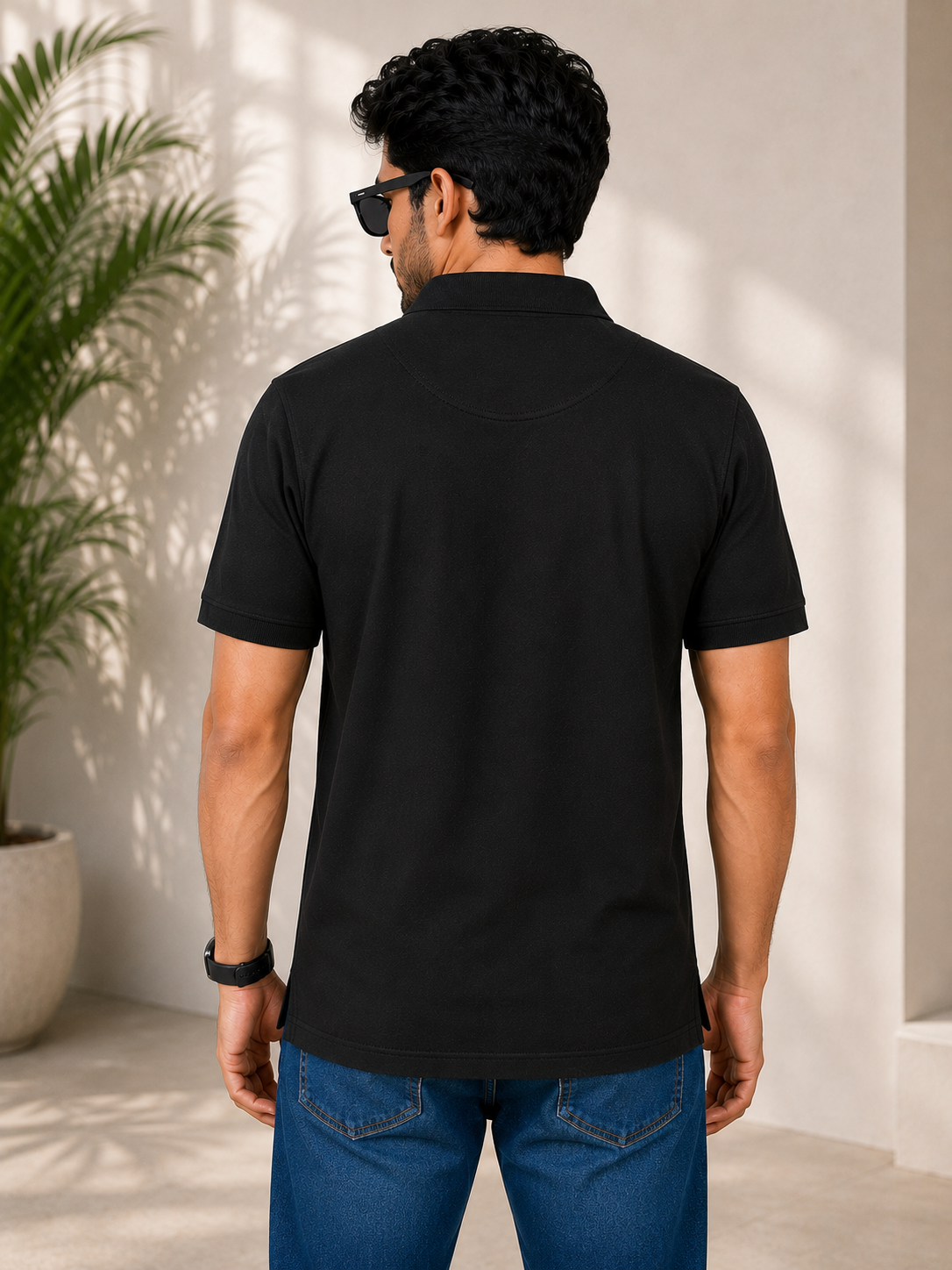 SOUL ARMOR Men's Solid Polo T-Shirt | Premium 95% Cotton Spandex Stretch Polo | Half Sleeve Casual Smart Wear | Regular Fit