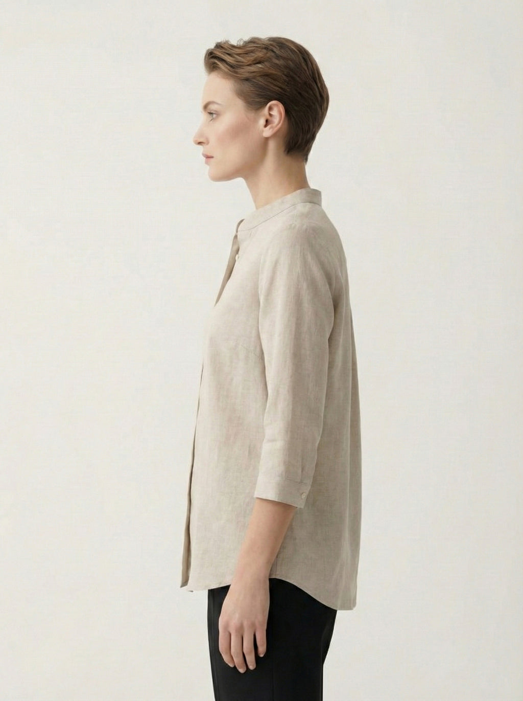Soul Armor Ladies Solid Shirt with Classic Button Placket and Full Sleeves