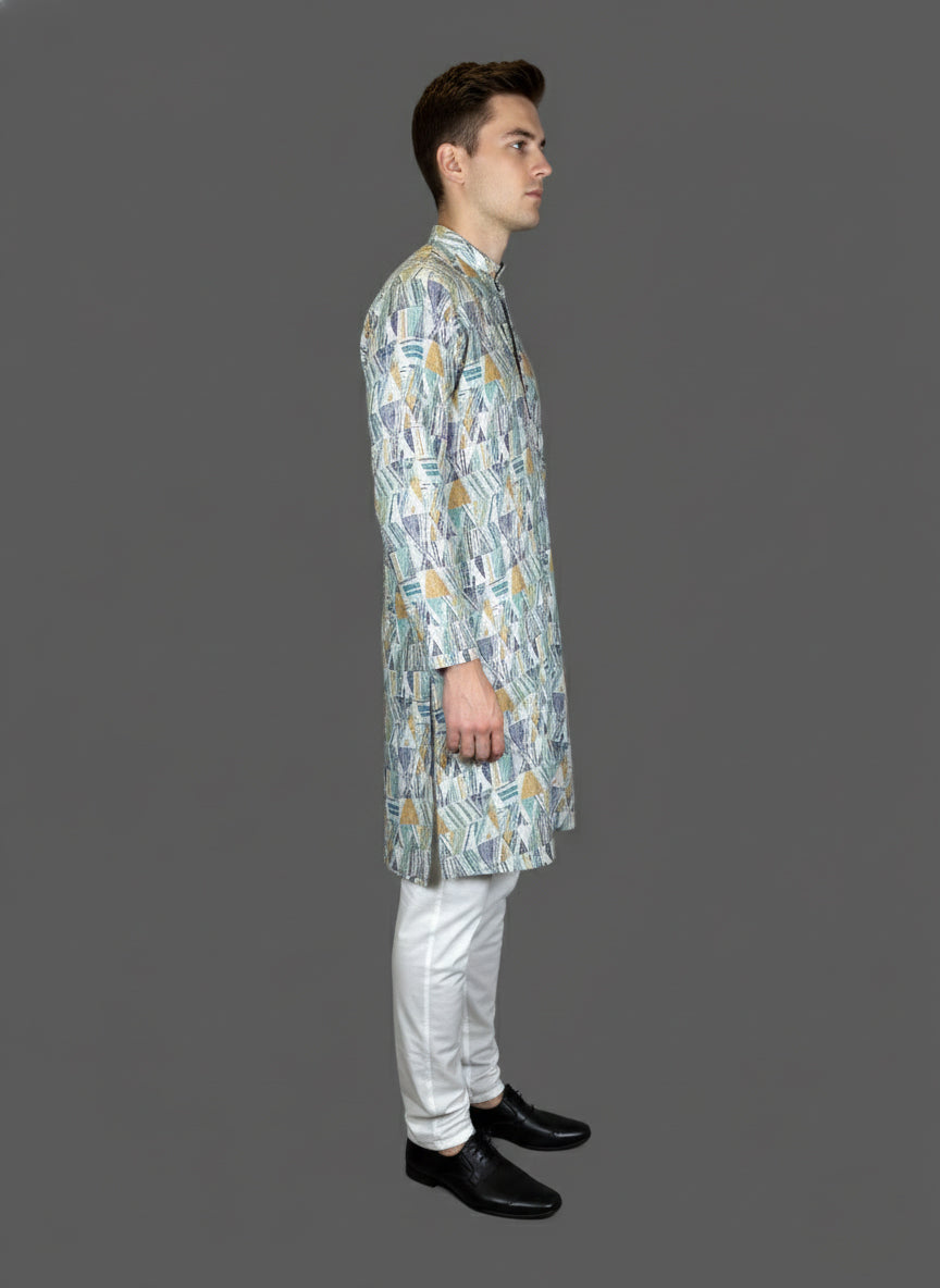 Soul Armor Mens Abstract Design Ethnic Mens Kurta Set