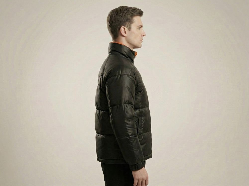 Soul Armor Mens  Quilted Puffer Jacket with Full Zip Closure