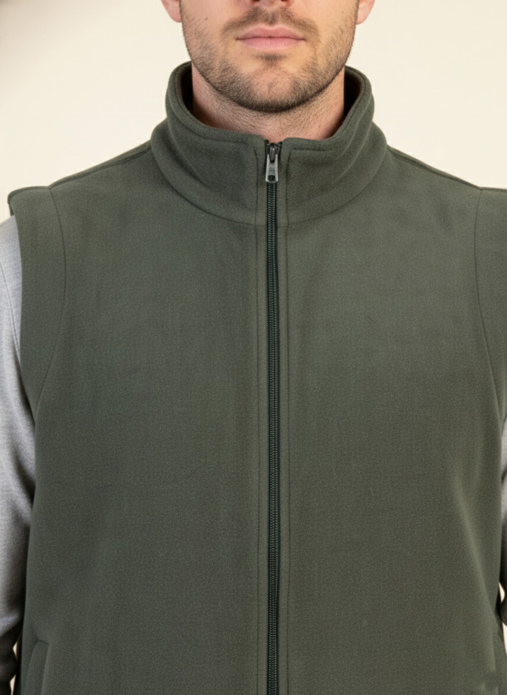 Soul Armor Mens  Polar Fleece Zip-Up Sleeveless Jacket