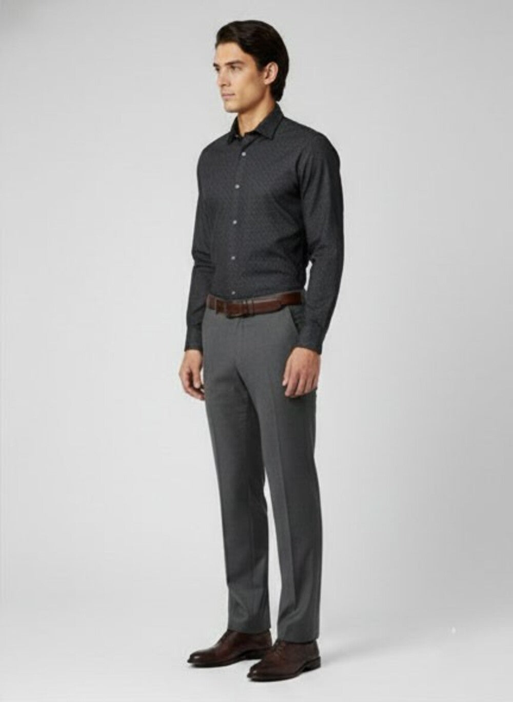 Soul Armor Micro Print Casual Full Sleeve Shirt