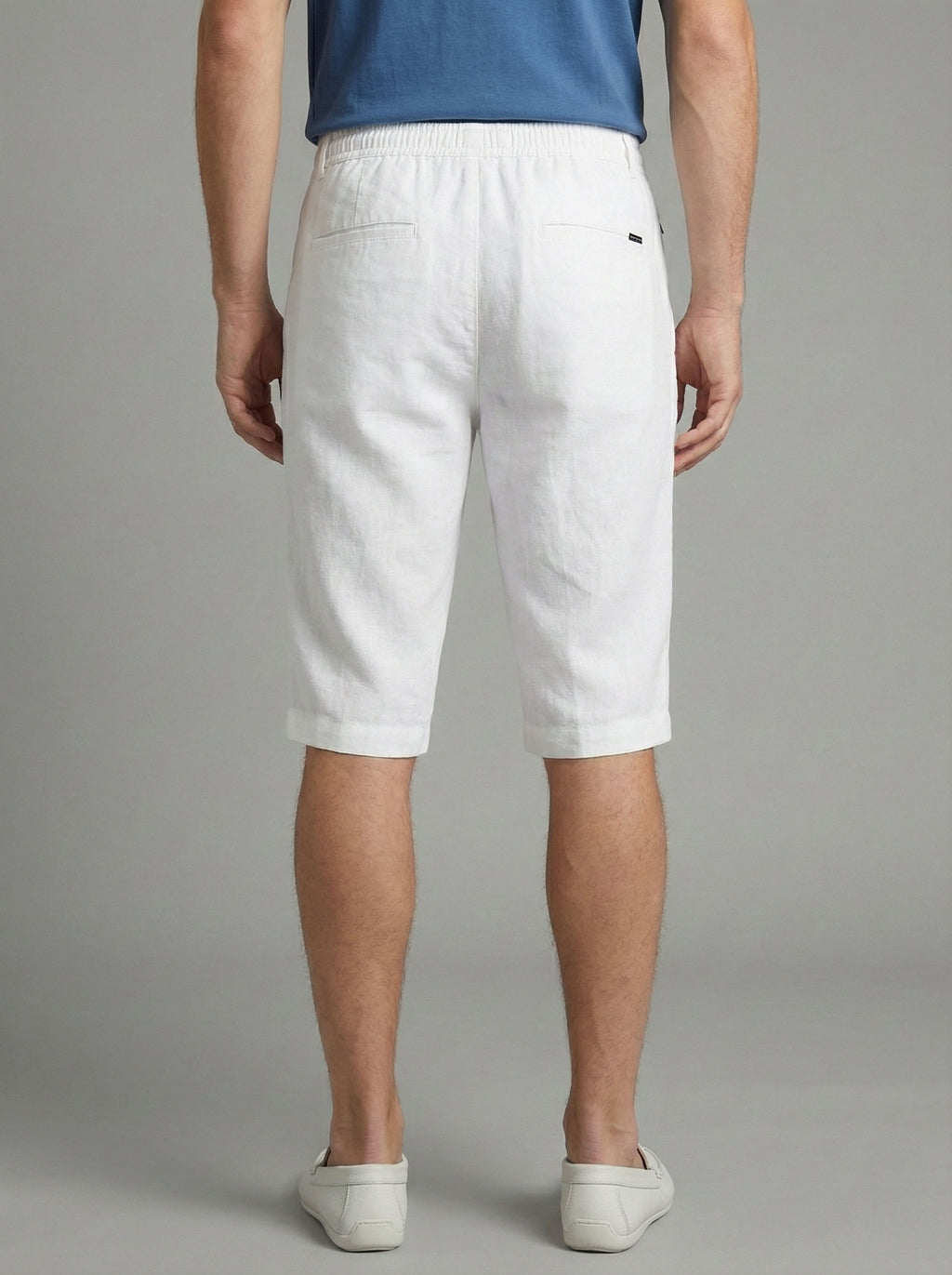 Beevee Mens Solid Cotton Drawstring Relaxed Casual Summer Shorts