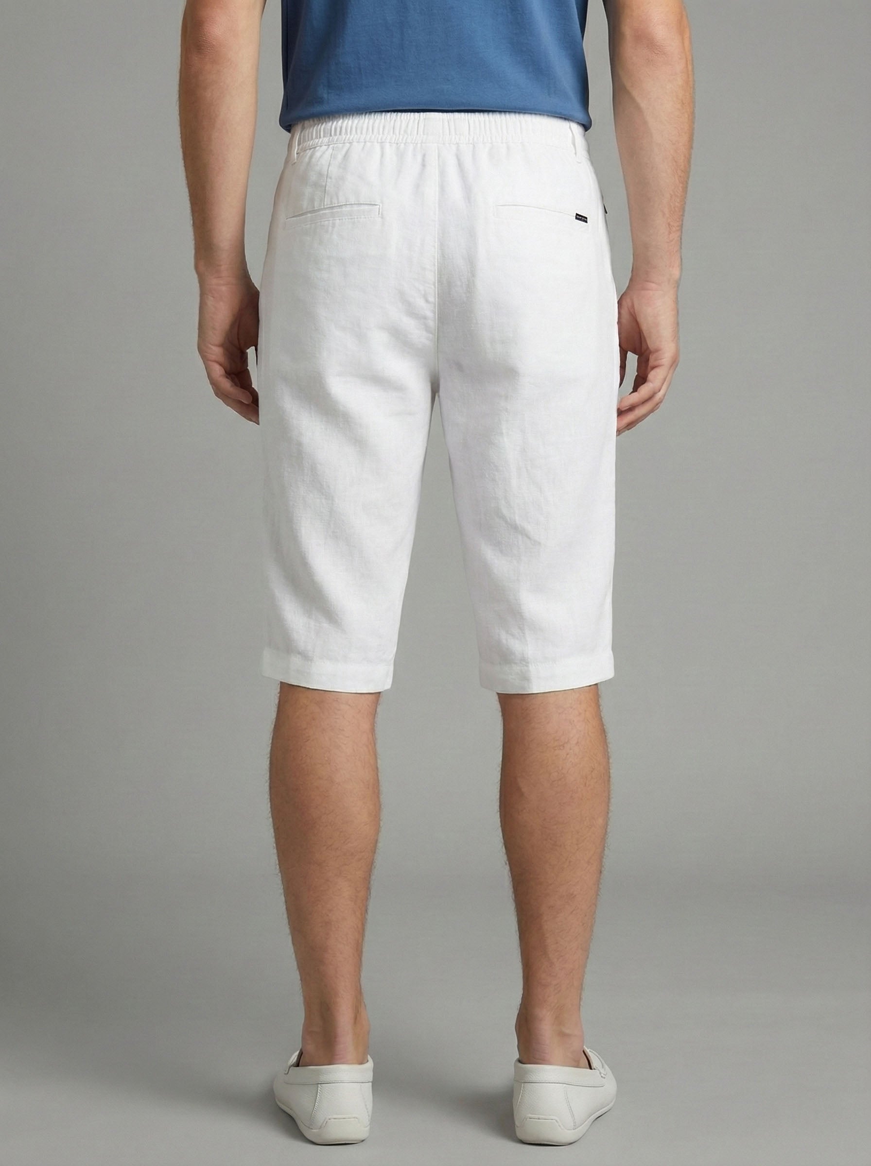 Beevee Mens Solid Cotton Drawstring Relaxed Casual Summer Shorts